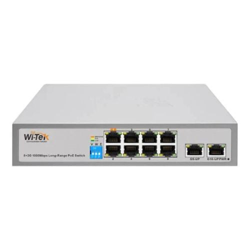 Wi-TEK Economic 8 Ports POE Switch, WI-PS210G V3
