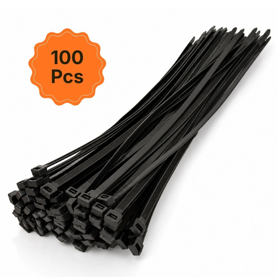 3.6mm X 140mm Cable Ties, Bags Of 100 Pieces - BLACK
