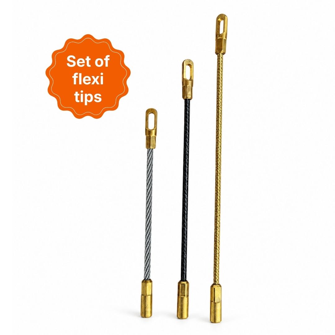 NBN RODDER FLEXI TIPS SET M5 THREAD- SUITS 4.5mm & 6mm Rodder