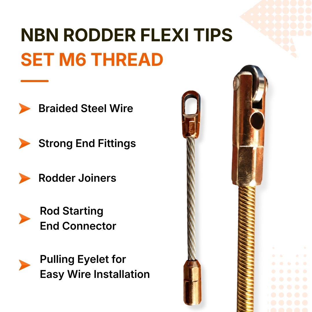 NBN RODDER FLEXI TIPS SET M6 THREAD