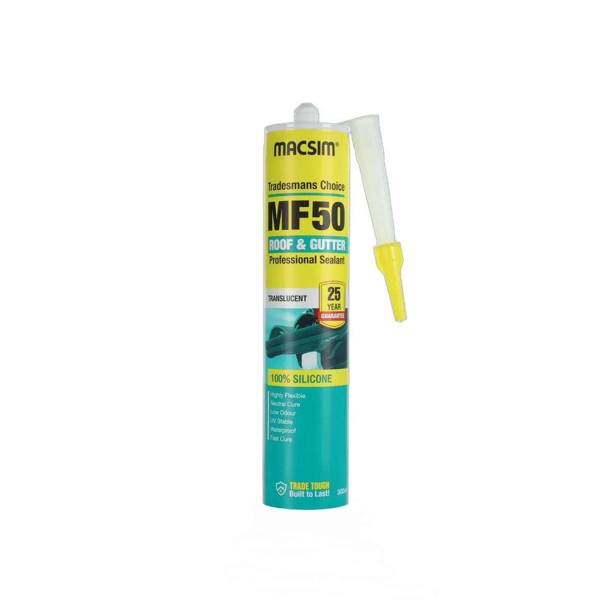 SILICONE MF50 ROOF & GUTTER TRANSLUCENT/CLEAR- 300ML