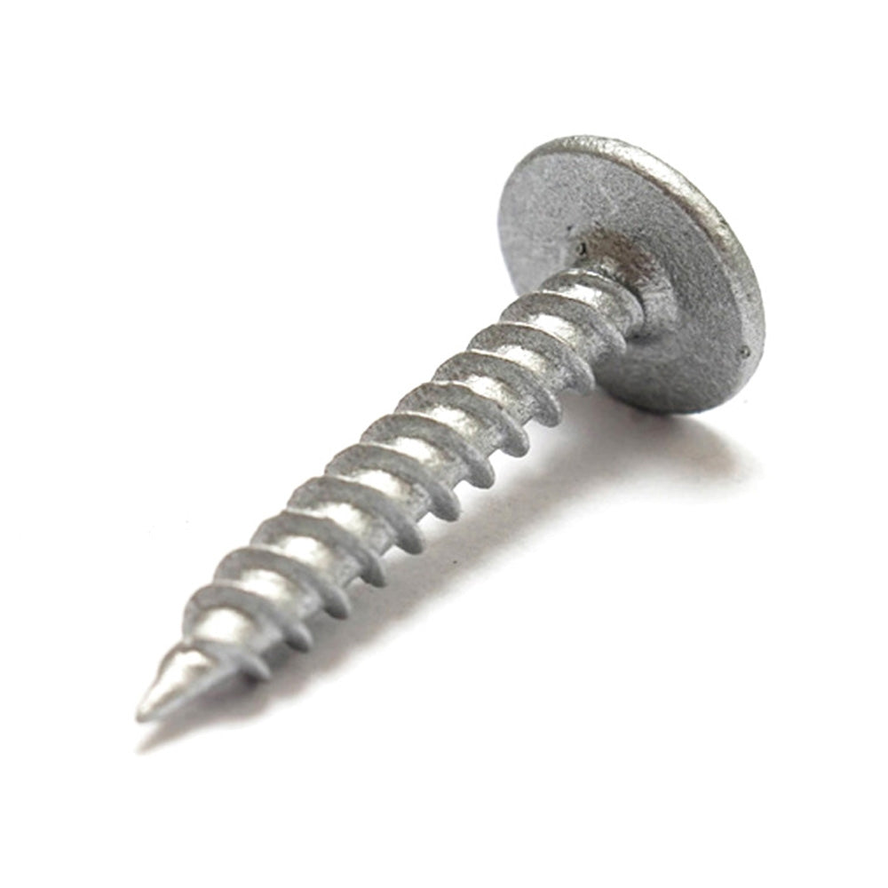 8g x 25mm Button Head Galvanised Needle Point Screws (Pk 200)