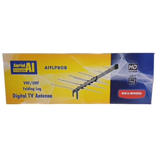 Folding Log-Periodic Digital TV Antenna for Channels 6-51