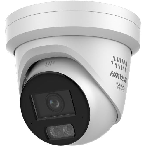 HIKVISION - DS-2CD2387G3-LISUY-SL2-2.8 - 8MP/4K Hybrid Light ColorVu 3. 0 Turret Camera With Strobe / Speaker (2.8MM) White 40M IR