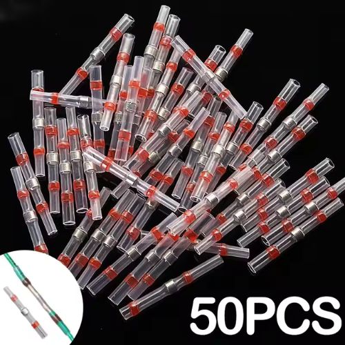 Heat Shrink Butt Connector 50pcs suits upto 2mm