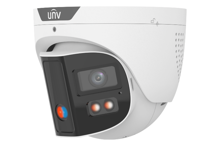 UNV 8MP Triguard 180 Degree TURRET DOUBLE LIGHT CAMERA IPC3K28SE-ADF28KMC-D