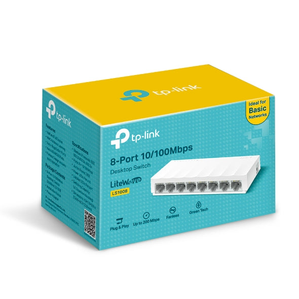 TP-Link 8-Port 10/100Mbps Desktop Switch LiteWave | LS1008