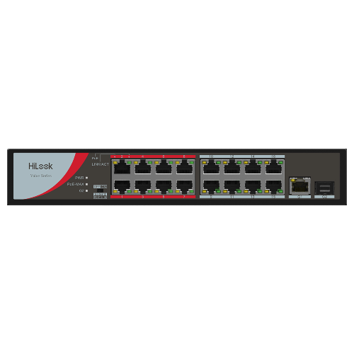 HiLook 16 Port Fast Ethernet Unmanaged POE Switch NS-0318P-130(B)