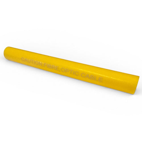 YELLOW SLEEVE CAUTION:FIBRE OPTIC CABLE