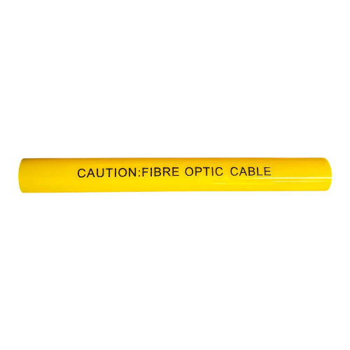 YELLOW SLEEVE CAUTION:FIBRE OPTIC CABLE