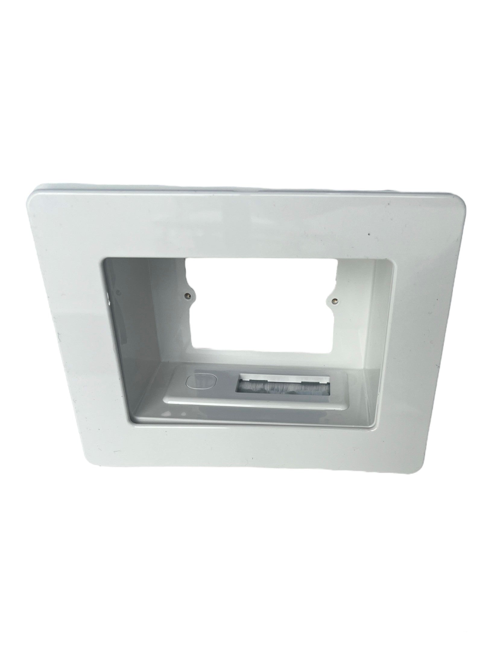 Recessed Wall Plate Box With Keystone + Brush Cover