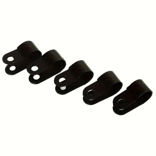 P Type Nylon Cable Clip 6mm Clamp Fix Wiring Fasteners High Quality 100 Pcs