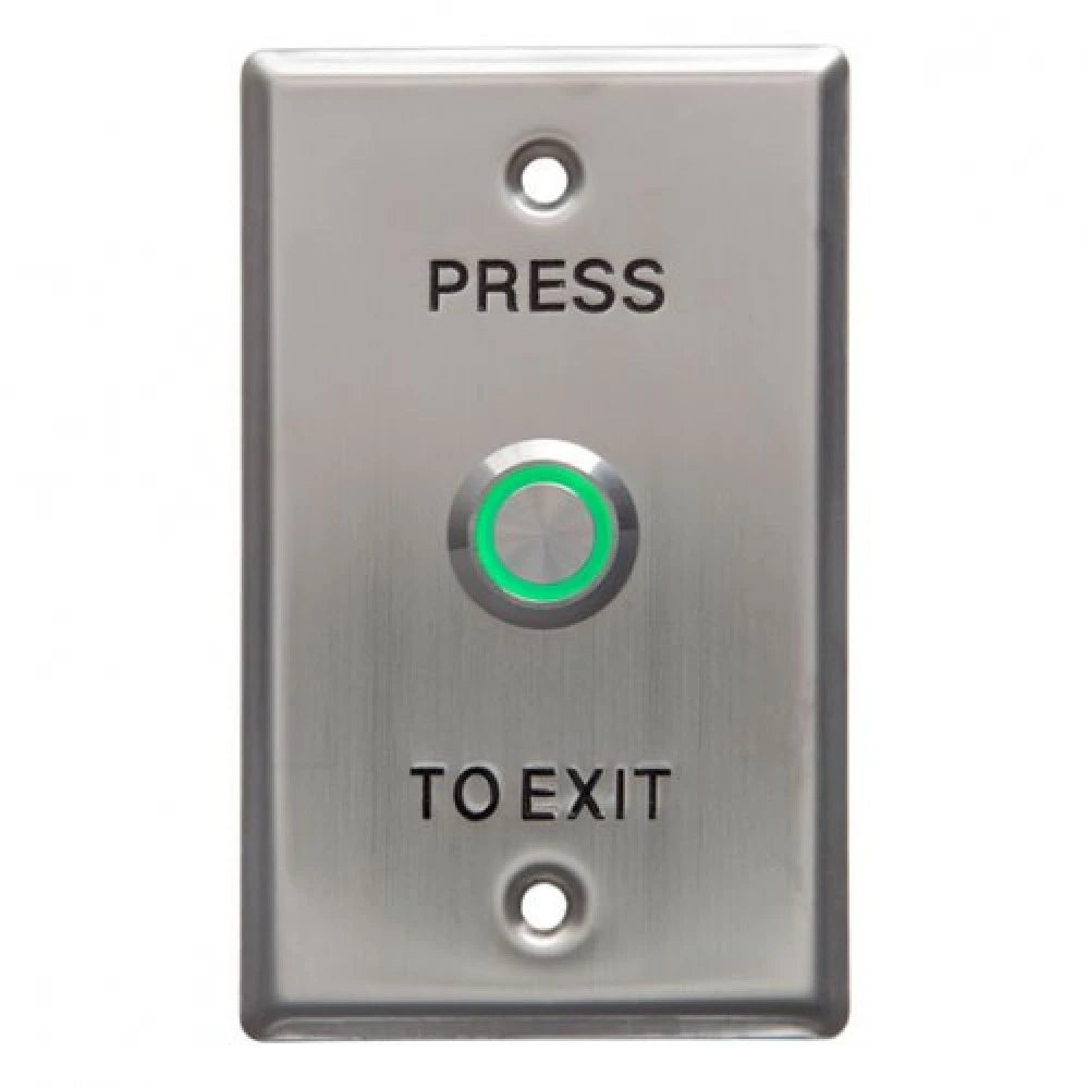 Large Illuminated Green Led-ST Flush Push button  WEL1911