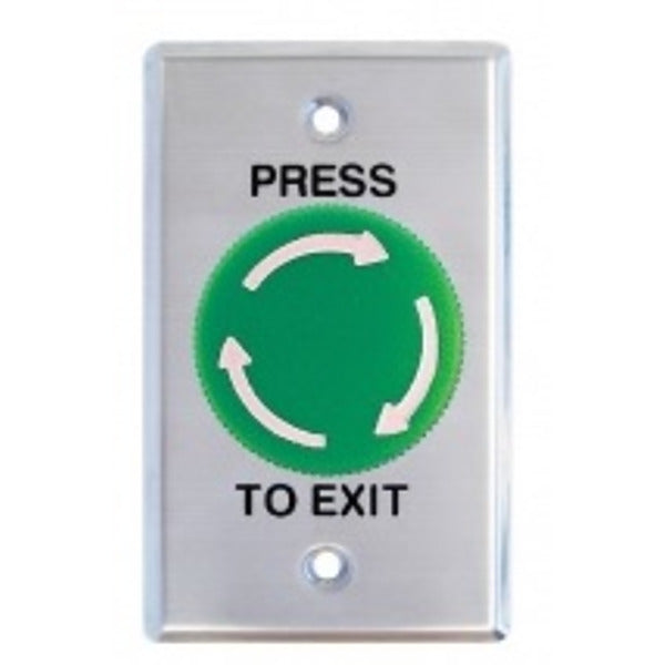 GREEN TWIST BUTTON "PRESS TO EXIT" REX BUTTON WELL2210G