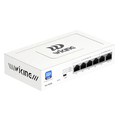 WI-TEK WIKING 4 PORTS POE SWITCH
