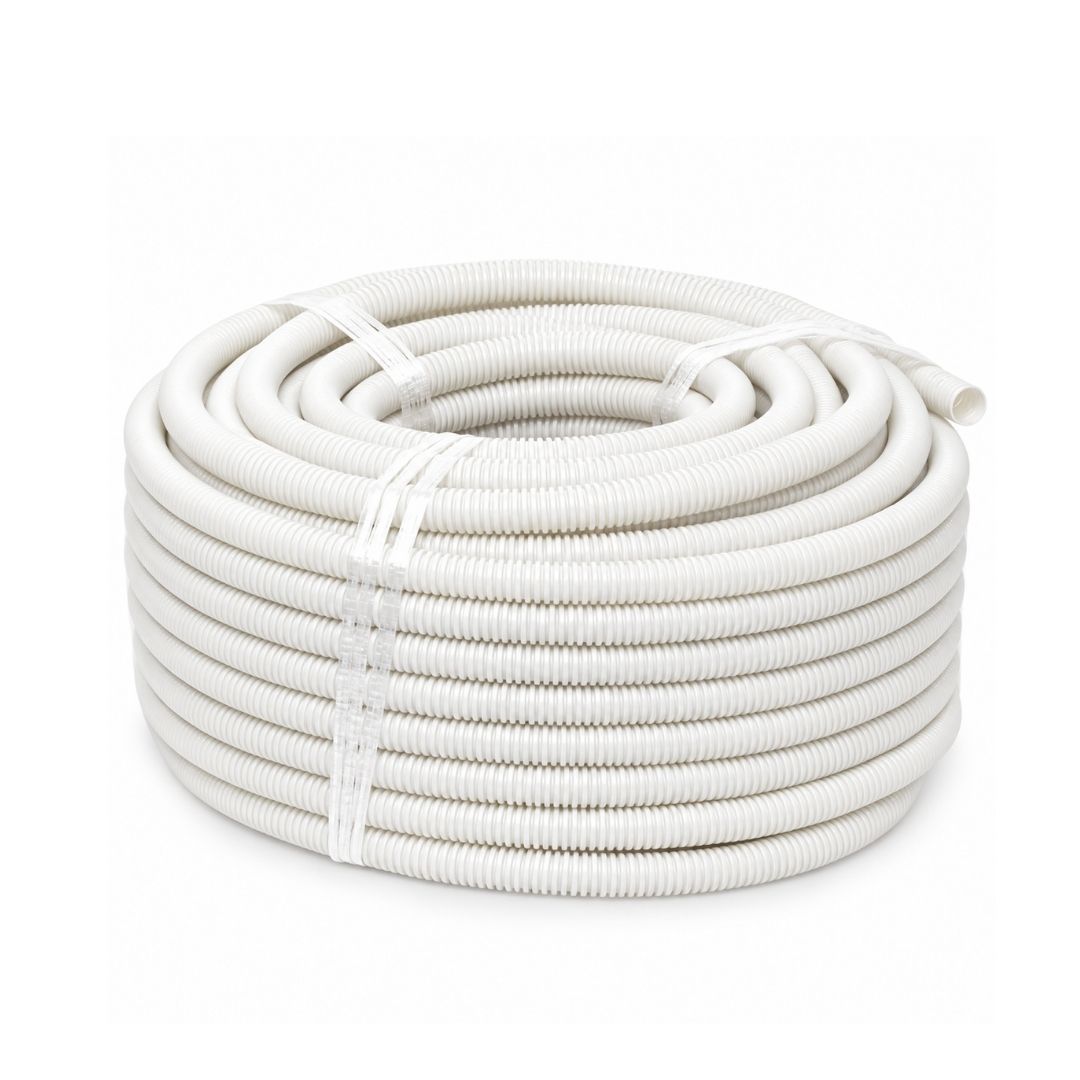 25MM CORRUGATED CONDUIT WHITE 25 mtr MD | Suites NBN P20 Conduits