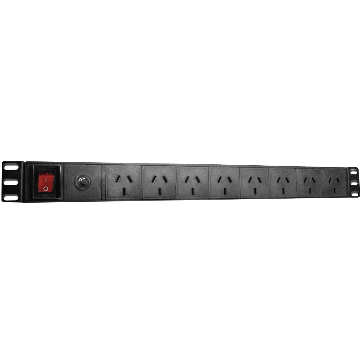 Power Rail - 8 Way 1RU 19" Rack Mount