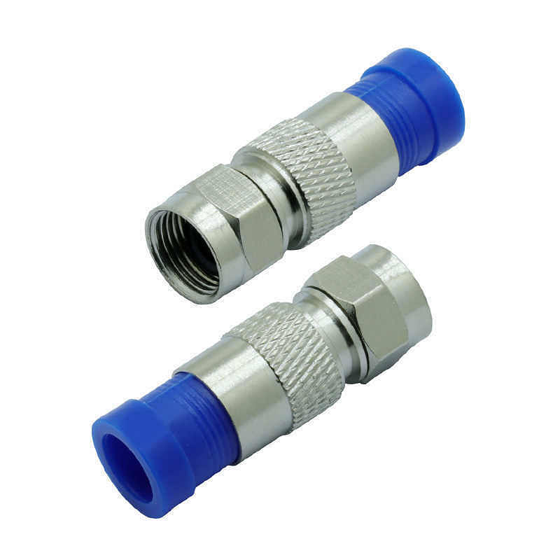 F-Type Male Plug Compression Connector For RG6 Coax Coaxial 10/100 pcs | Ripper Online