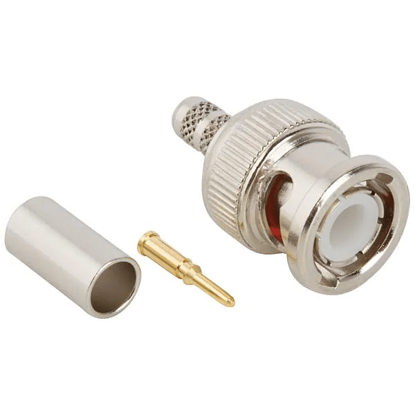 bnc connector crimp plug 3pcs