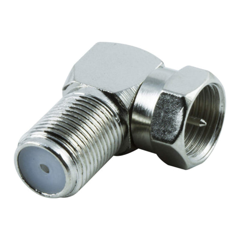 f type male to female right angle connector