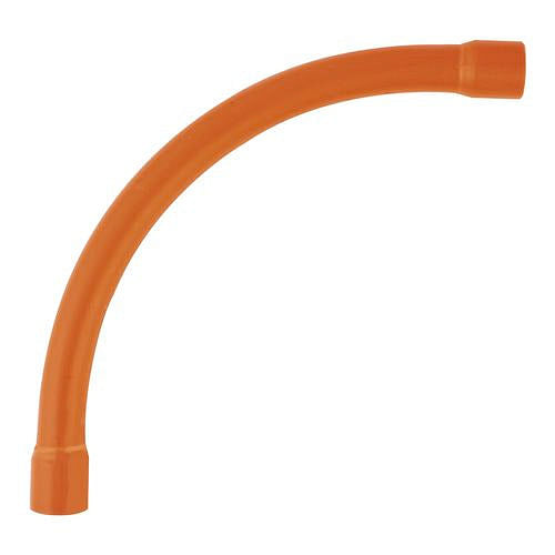 20mm orange upvc sweep bend 90 degree