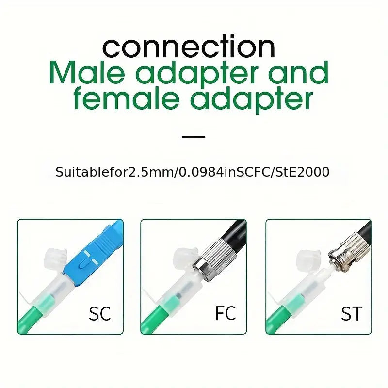 SC Fiber Optic Cleaning Pen Fiber Optic Flange Adapter Cleaning 1.25mm