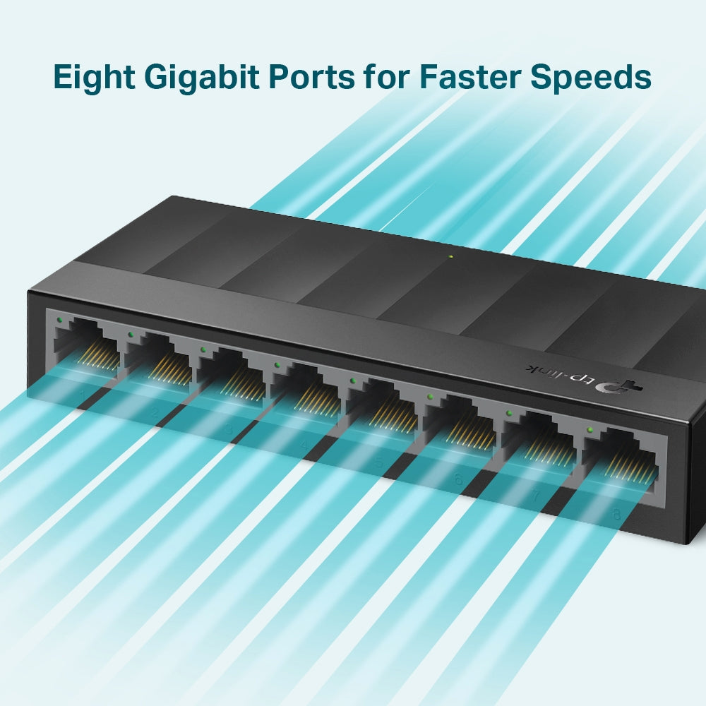 TP-Link 8-Port Gigabit Desktop Switch LiteWave | LS1008G