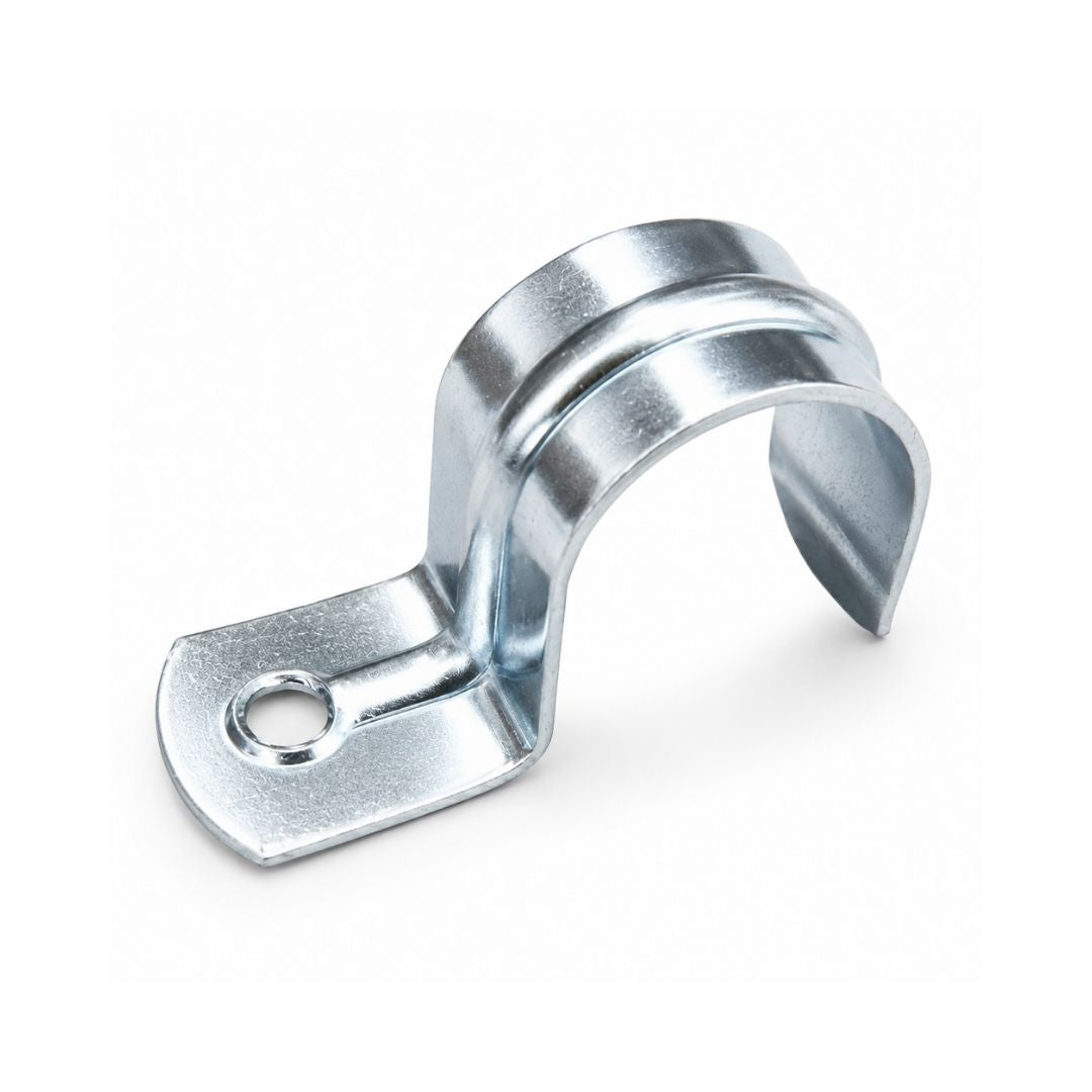 Galvanised Half Saddle 20mm  - 100pcs