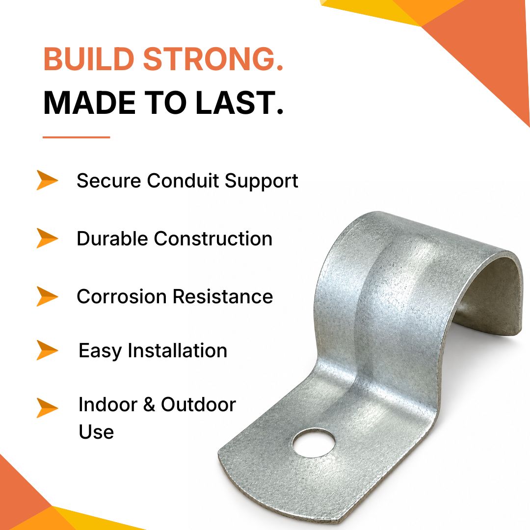 CONDUIT HOT DIP GALVANIZED SADDLE-HALF 25MM