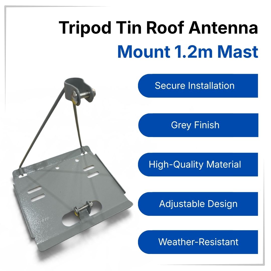Tripod Tin Roof Antenna Mount 1.2m Mast