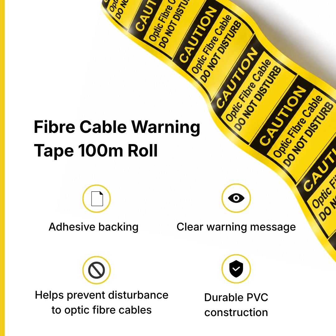 Fibre Cable Warning Tape 100m Roll