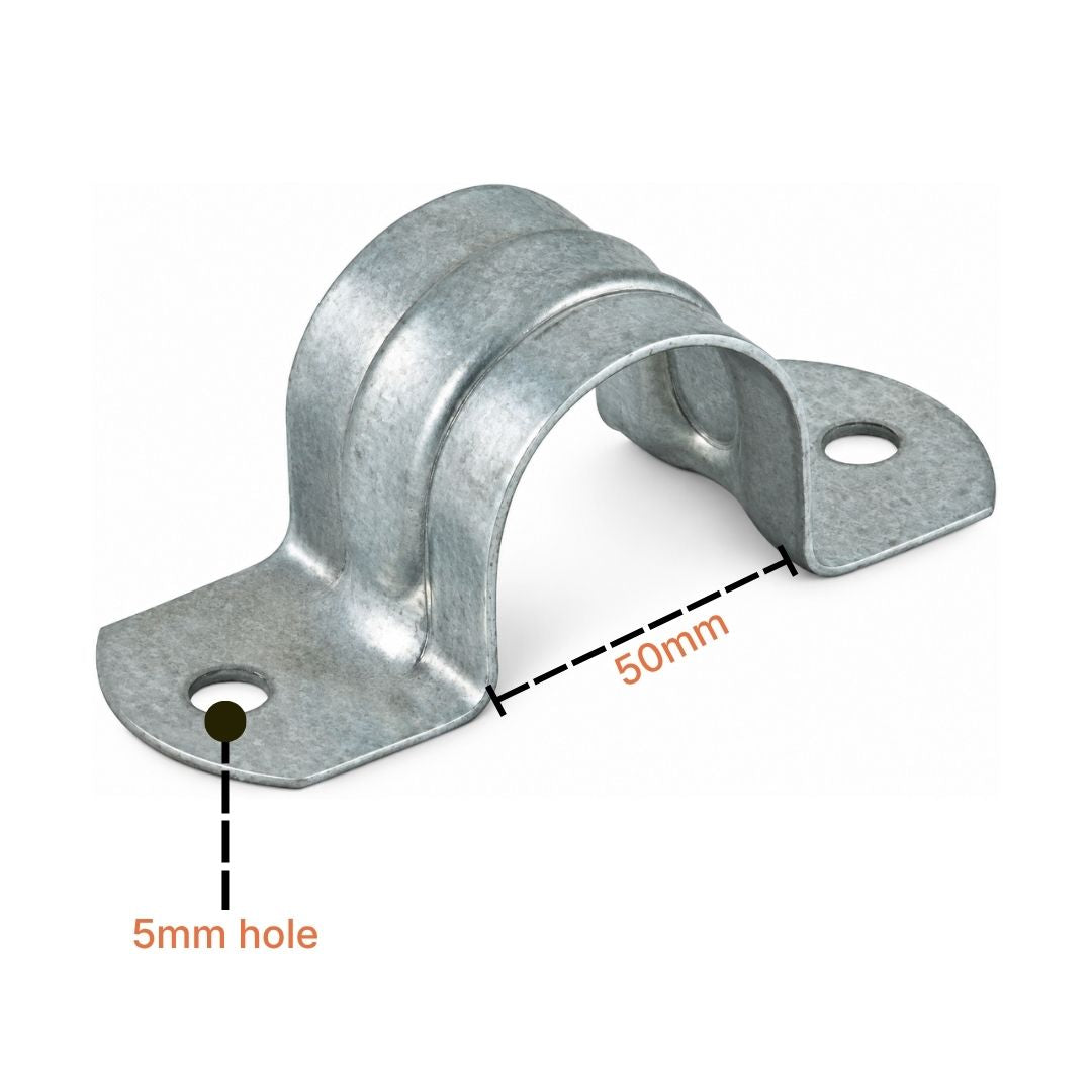 Conduit Galvanised SADDLE FULL 50MM