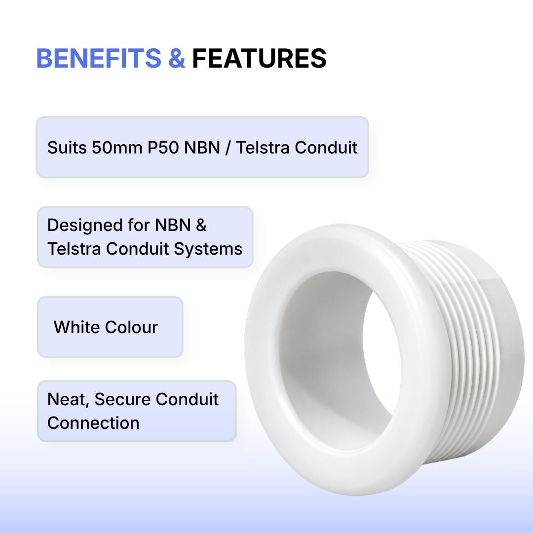 50mm ID NBN/Telstra Bush Coupling