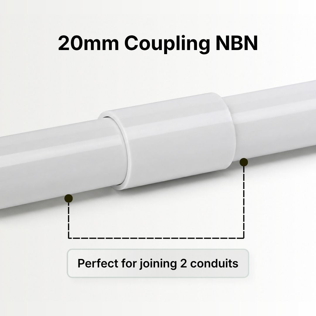 20mm Coupling 65MM LONGER NBN