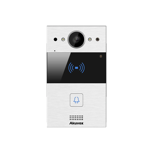 AKUVOX R20A 1 BUTTON IP VIDEO DOOR PHONE  2MP , CARD READER - 2 x OUTPUT RELAYS