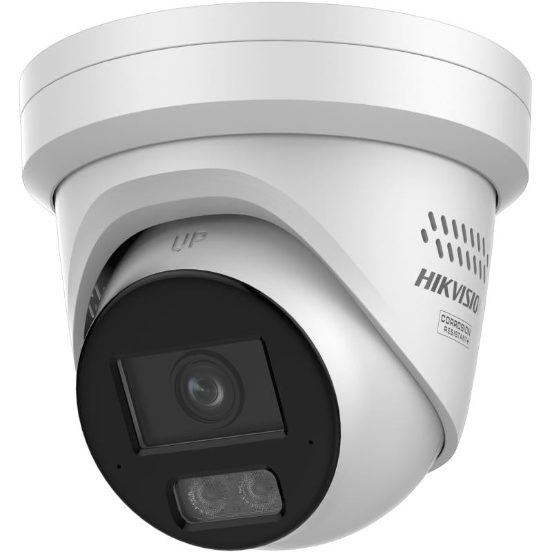 HIKVISION - DS-2CD2387G3-LISUY-SL2-2.8 - 8MP/4K Hybrid Light ColorVu  3. 0 Turret Camera With Strobe / Speaker (2.8MM) White 40M IR