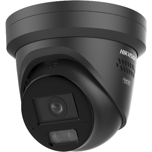DS-2CD2387G3H-LISU/SL-2.8-BLK -  HIKVISION 8MP/4K Hybrid Light ColorVu Turret Camera With Strobe / Speaker (2.8MM) BLACK 40M IR
