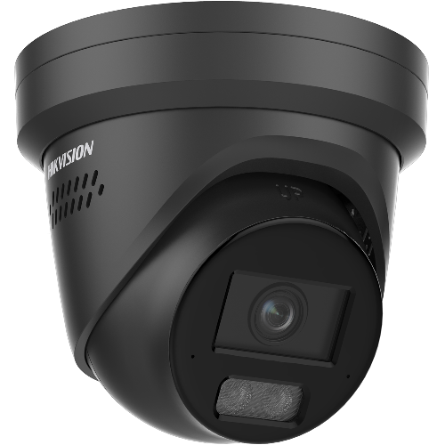 DS-2CD2387G3H-LISU/SL-2.8-BLK -  HIKVISION 8MP/4K Hybrid Light ColorVu Turret Camera With Strobe / Speaker (2.8MM) BLACK 40M IR