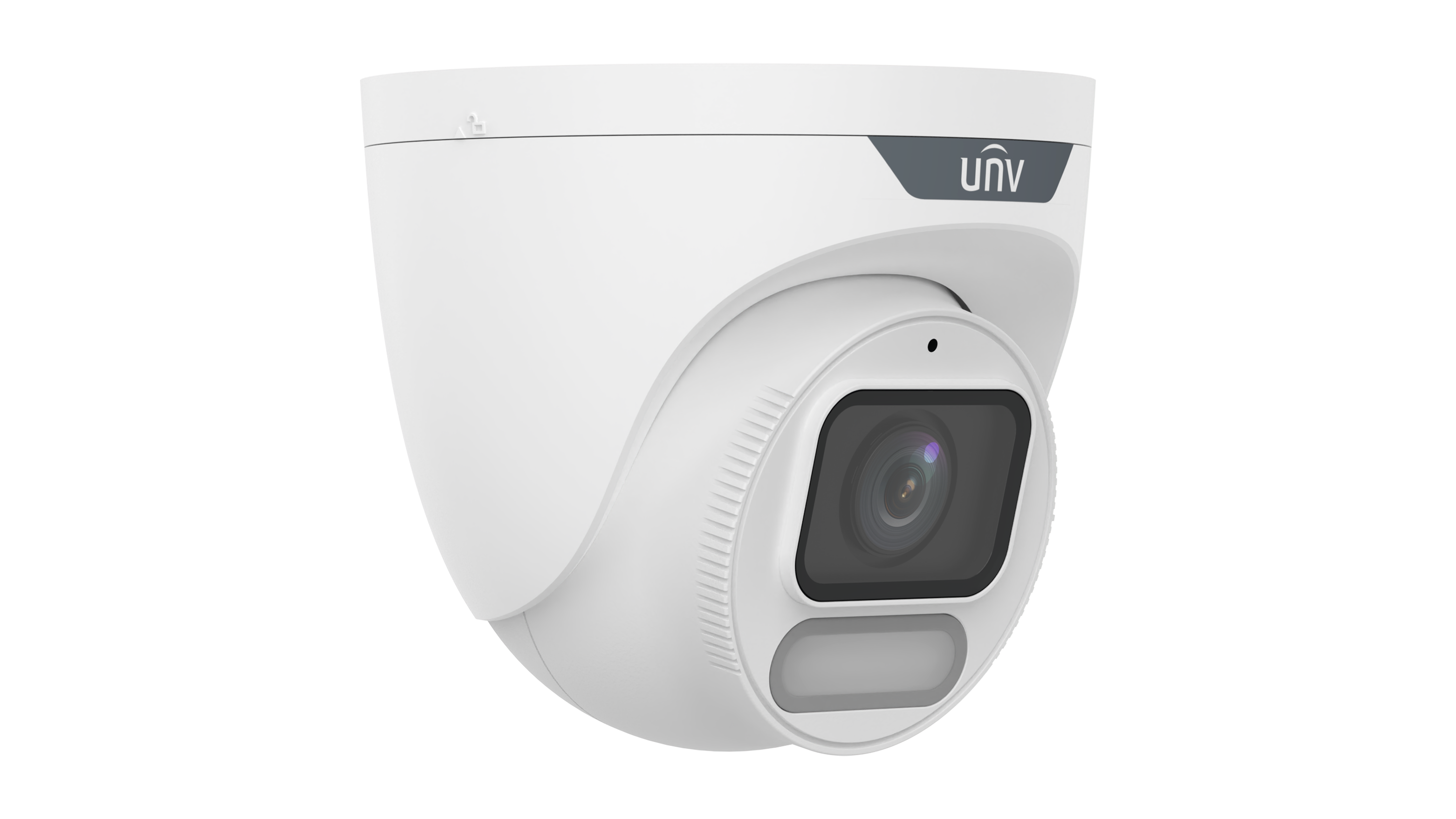 Uniview 8MP OwlView with Wise-ISP Fixed Eyeball Network Camera IPC3628LE-ADF28K-WP (2.8MM) Mic built in WHITE