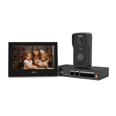 Dahua BLACK Intercom 2MP IP Villa Outdoor Station with IP and 2-wire Connection Option