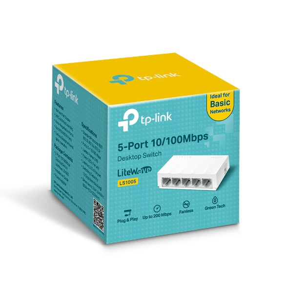 TP-Link 5-Port 10/100Mbps Desktop Switch LiteWave | LS1005