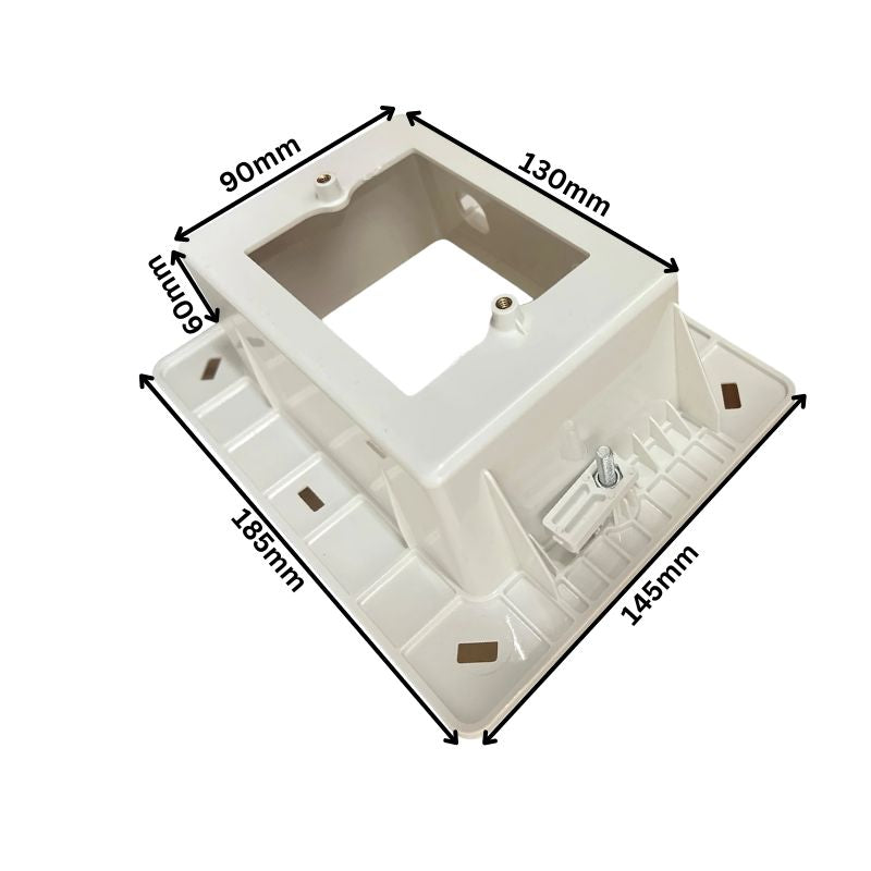 Recessed Wall Power Point Box and 2 Punch Out Ports | Ripper Online