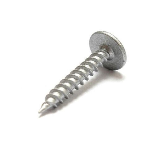8g x 20mm Button Head Galvanised Needle Point Screws (Pk 200)