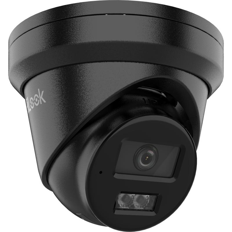 Hi-Look 6MP IPC-T262H-MU IntelliSense AI Fixed Turret Network Camera, Dual IR H.265, , Mic, IP67, 2.8mm BLACK