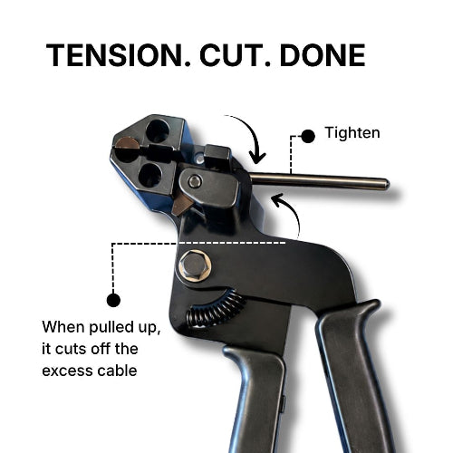 Stainless Steel Cable Ties Tensioning & Cutting Tool