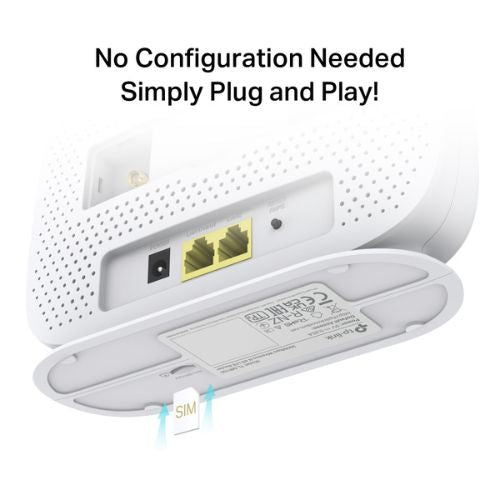 TP-LINK 300 Mbps Wireless N 4G LTE Router sim card slot TL-MR105