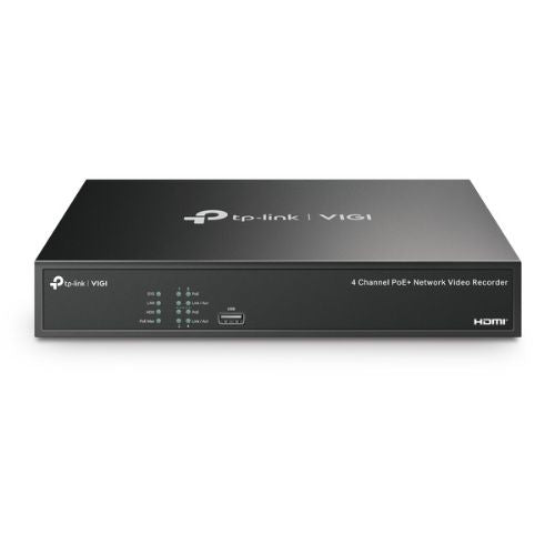 TP-LINK VIGI 4MP Full-Color Turret IPC &amp; 4 Channel PoE+ NVR KIT NK4P-T4425-2T