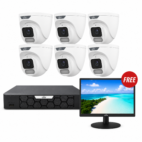 UNV OWLVIEW Cameras & NVR Kit with 1 x 22inch FHD Monitor Free