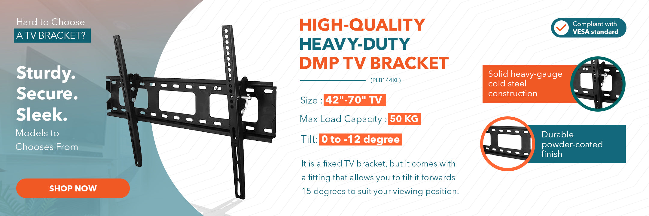 tv wall mount plb144xl