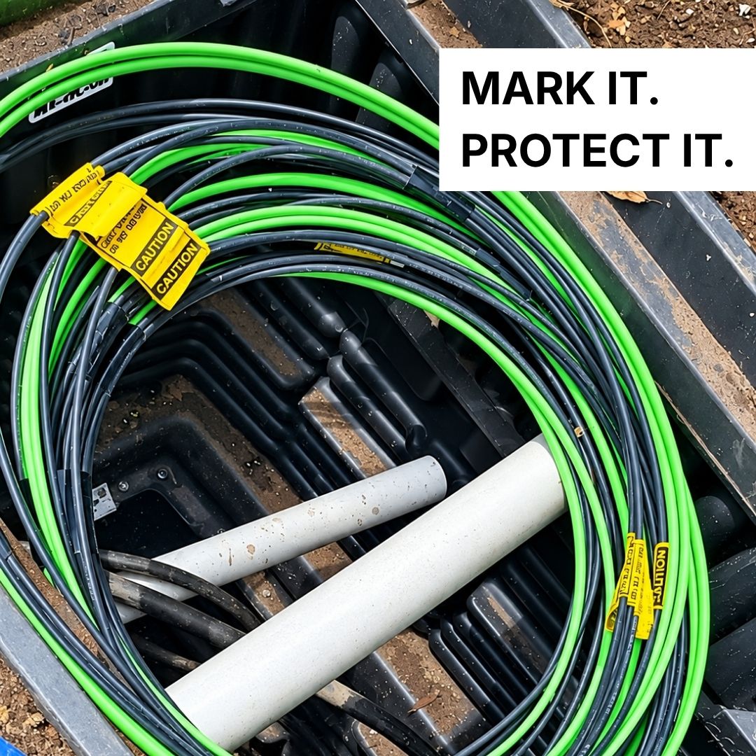 Fibre Cable Warning Tape 100m Roll